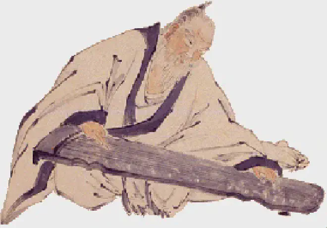 *Gyokud&#333;*, el músico de qin